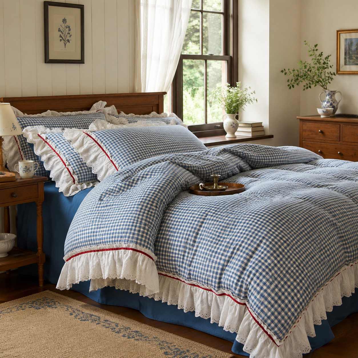 Ruffle bedding scene 2
