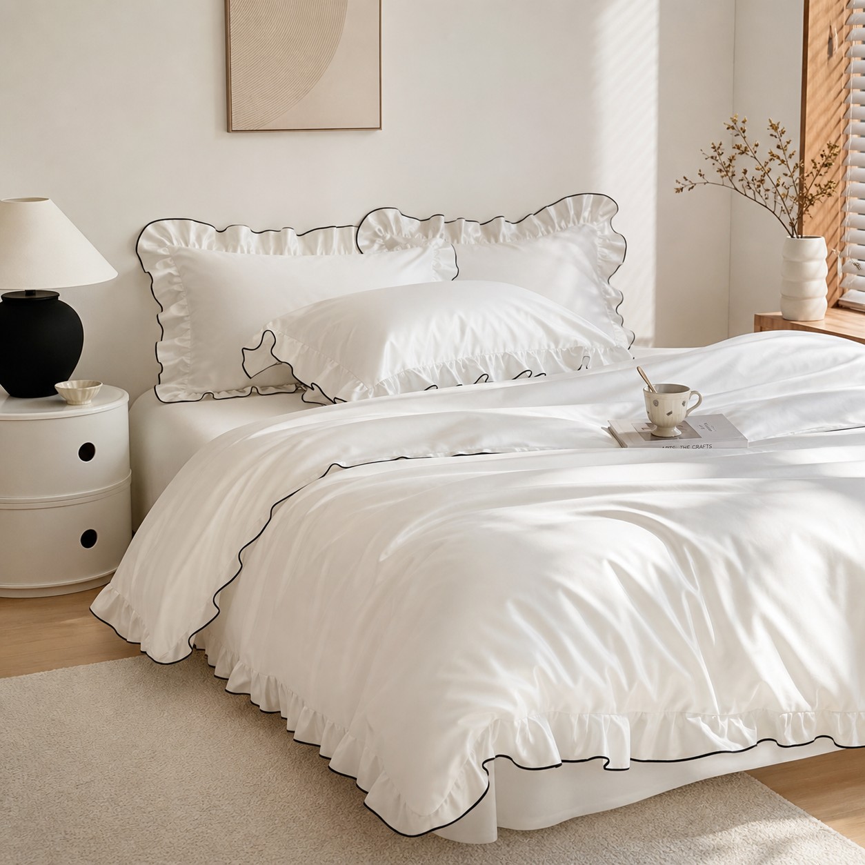 Ruffle bedding scene 3