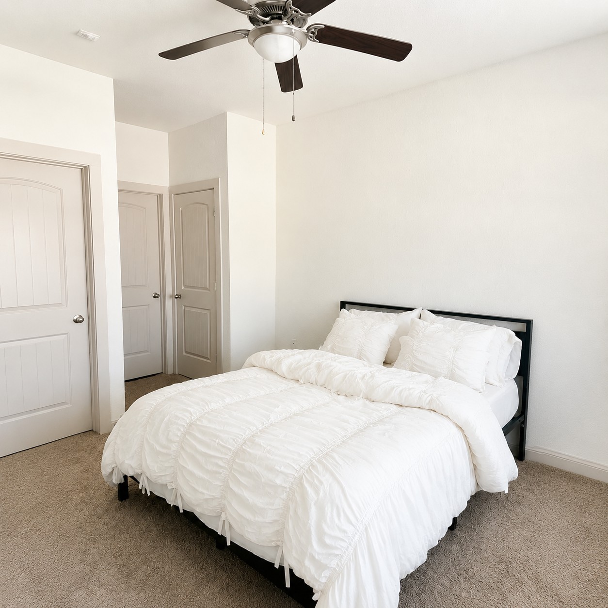 Customer photo with ruffle bedding